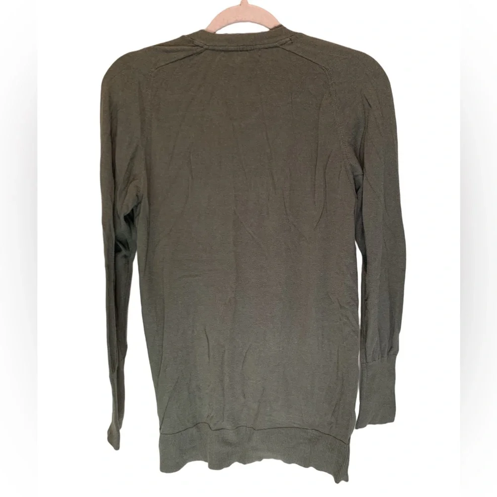Tommy Bahama olive green button down cardigan. Size S. - Picture 2 of 10